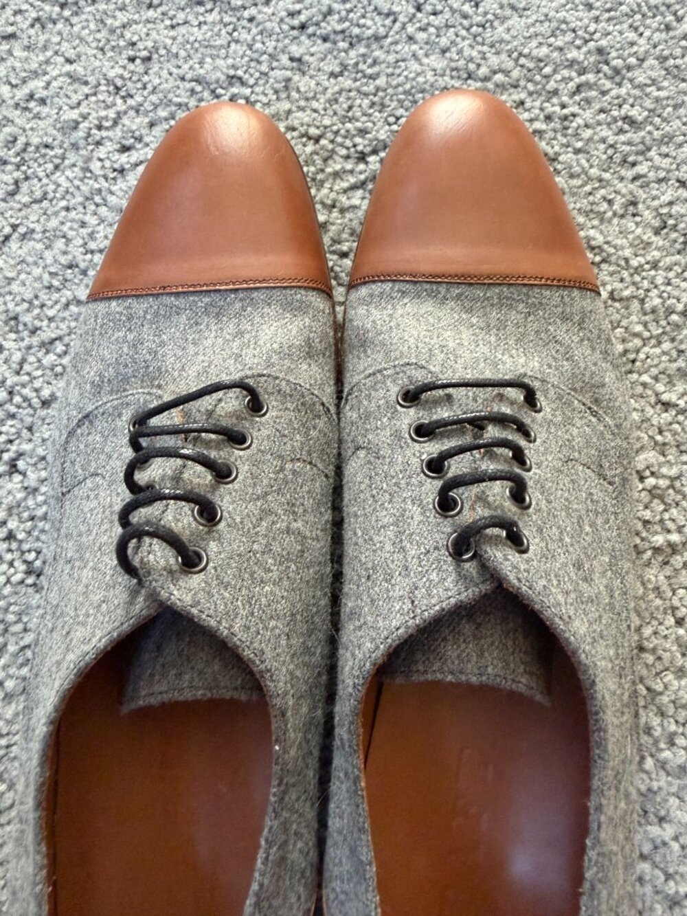 The Jack Shoe from TAFT - Lace-up Oxfords in Grey/Brown - Size 40 - Excel. Cond. - Picture 11 of 12